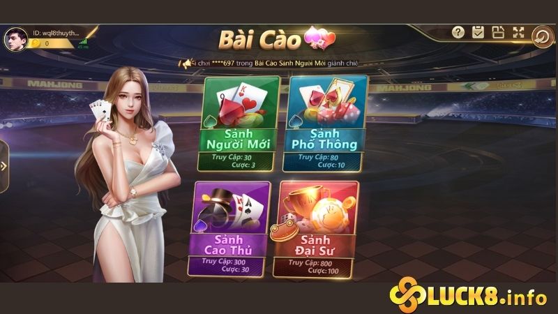 Tải app game bài Luck8 để được hưởng những phần thưởng thành viên vô cùng hấp dẫn